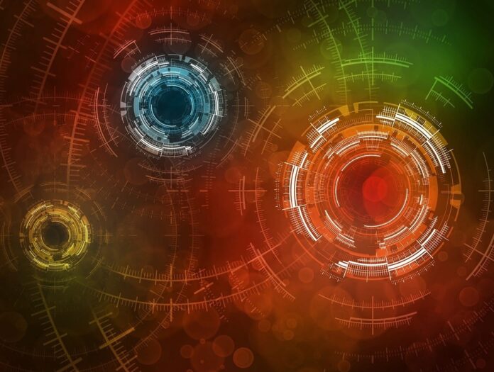 Technology Abstract Circle Science Space Tech